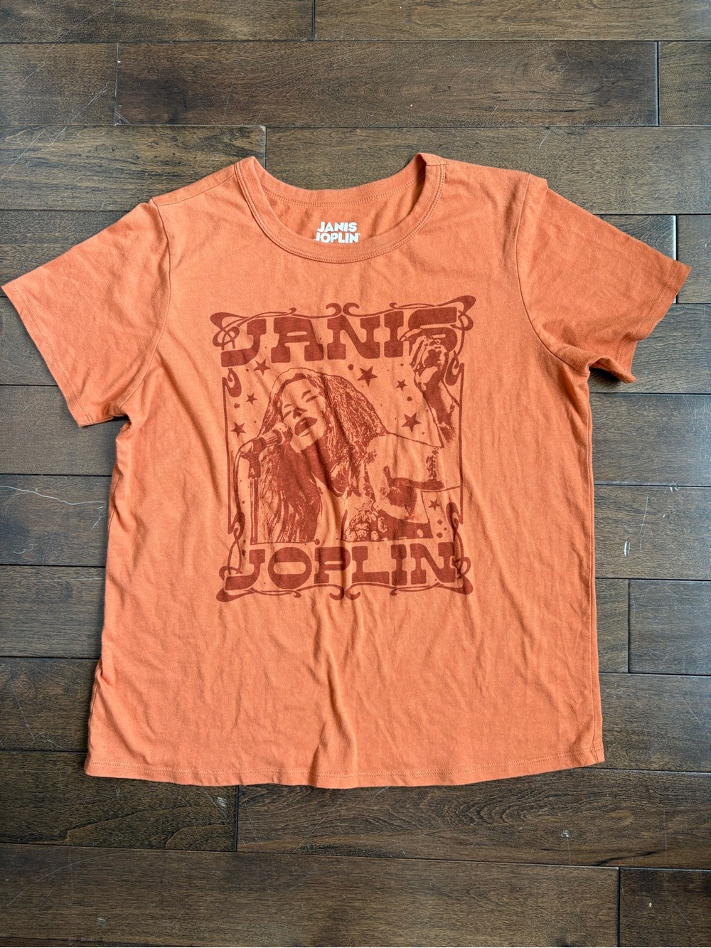 Janis Joplin Orange Graphic Tee 2023